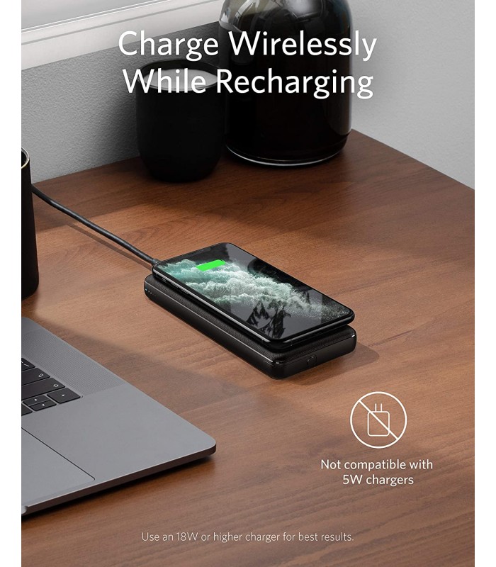 پاوربانک ۱۰ هزار وایرلس انکر مدل Anker PowerCore III Sense-A1617