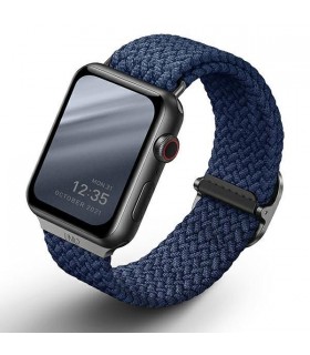 بند بافته شده اپل واچ یونیک مدل ASPEN رنگ آبی  سایز 42-44