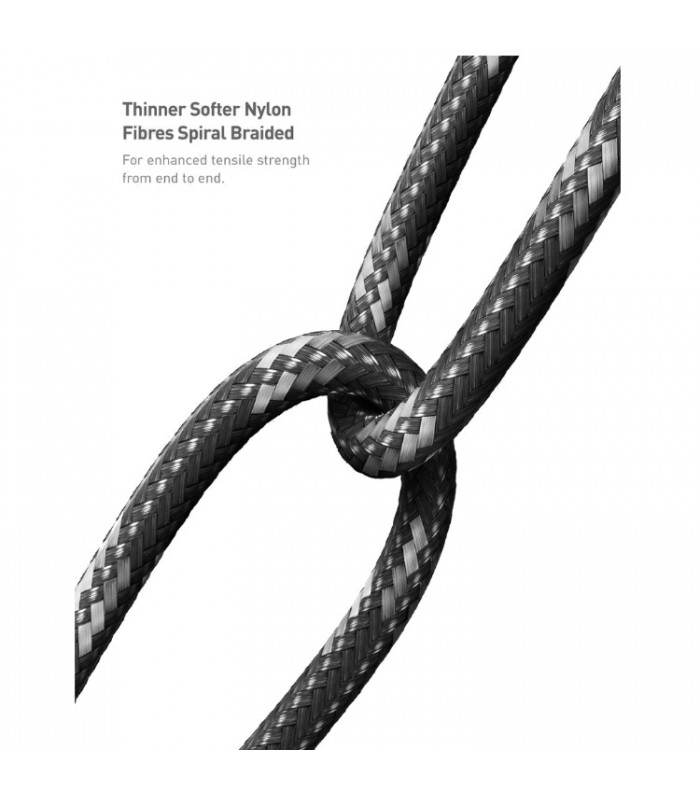 کابل شارژ USB-C به لایتنینگ Energea مدل Nyloflex 3m-مشکی