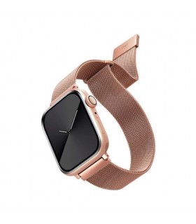 بند میلانس لوپ یونیک اپل واچ‌ مدل UNIQ Dante Steel Strap 38/40/41mm رزگلد
