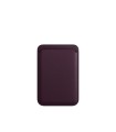 جاکارتی مگ سیف چرمی اپل مدل iPhone Leather Wallet with MagSafe-Dark Cherry-اصلی