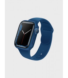 کیس گلس‌دار اپل واچ ۴۵ میلی‌متری یونیک مدل Uniq Legion-آبی-LEGNBLU