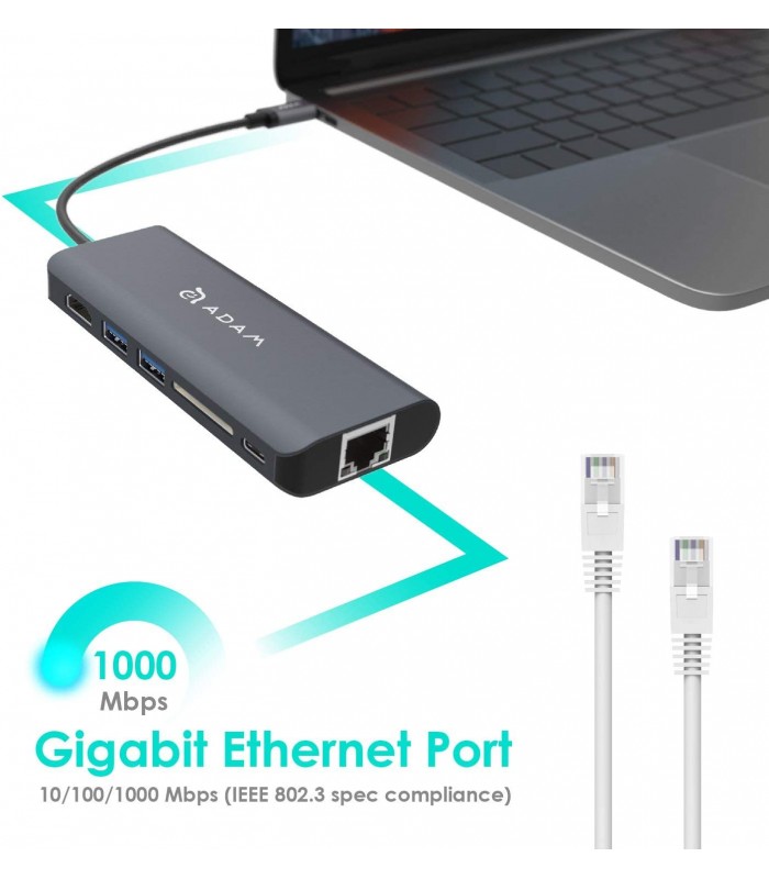 هاب ۶ در ۱ آدام المنتس مدل Adam Elements CASA Hub A01