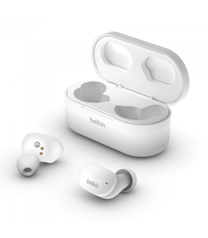 هدفون بی‌سیم بلکین Belkin True Wireless Earbuds رنگ سفید