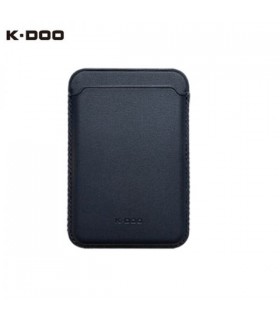جاکارتی مگ سیف چرمی کی دو مدل K-Doo Leather Wallet MagSafe-مشکی