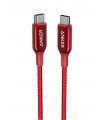 کابل دو سر USB-C انکر مدل Anker PowerLine+ III A8862-رنگ قرمز