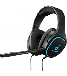 هدفون گیمینگ باسیم روگوشی انکر مدل Anker SoundCore Strike 3-A3830-مشکی/آبی