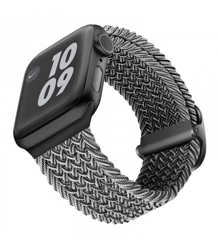 بند اپل واچ  ویوا مادرید مدل Viva Madrid Crisben 42/44/45mm-مشکی/سفید ریز-BLACK44