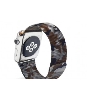 بند استیل اپل واچ مدل Milanese Loop رنگ چیریکی برای مدل‌های ۴۴ و ۴۲ میلی‌متر - مشابه اصلی
