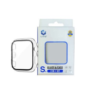کیس و گلس اپل واچ لیتو مناسب Apple Watch Series SE 40mm مدل LITO Glass & Case-شفاف