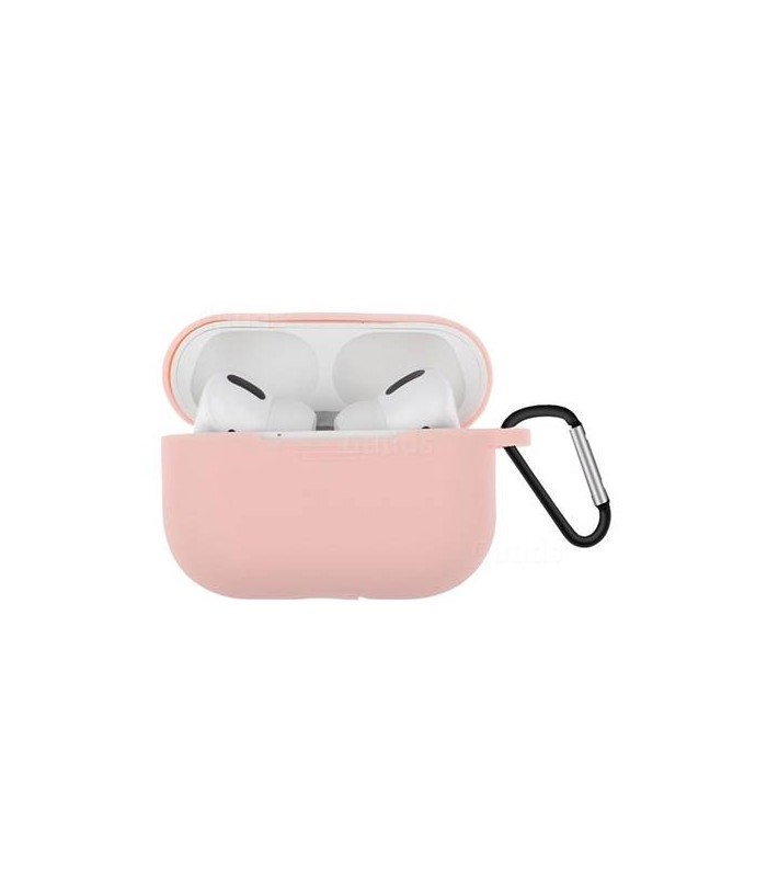 کاور سیلیکونی ایرپاد پرو مدل Airpods Pro Silicone Protection Case-صورتی