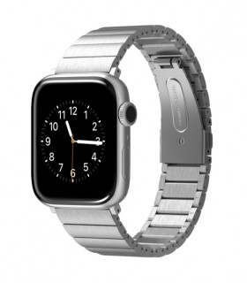 بند فلزی اپل واچ  ویوا مادرید مدل Viva Madrid Lavier 42/44/45mm-نقره‌ای-SIL44
