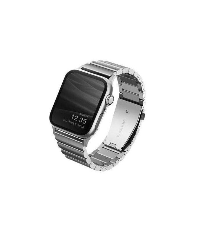 بند فلزی اپل واچ  ویوا مادرید مدل Viva Madrid Lavier 42/44/45mm-نقره‌ای-SIL44