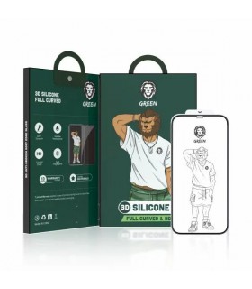 گلس گرین مدل 3D Silicone Full Curved HD مناسب iPhone 12 Pro Max
