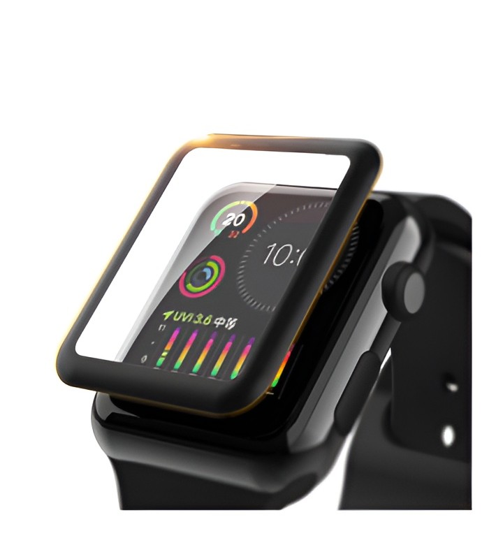 گلس اپل واچ گرین مناسب Apple Watch Series 3 42mm مدل Green HD Glass 3D