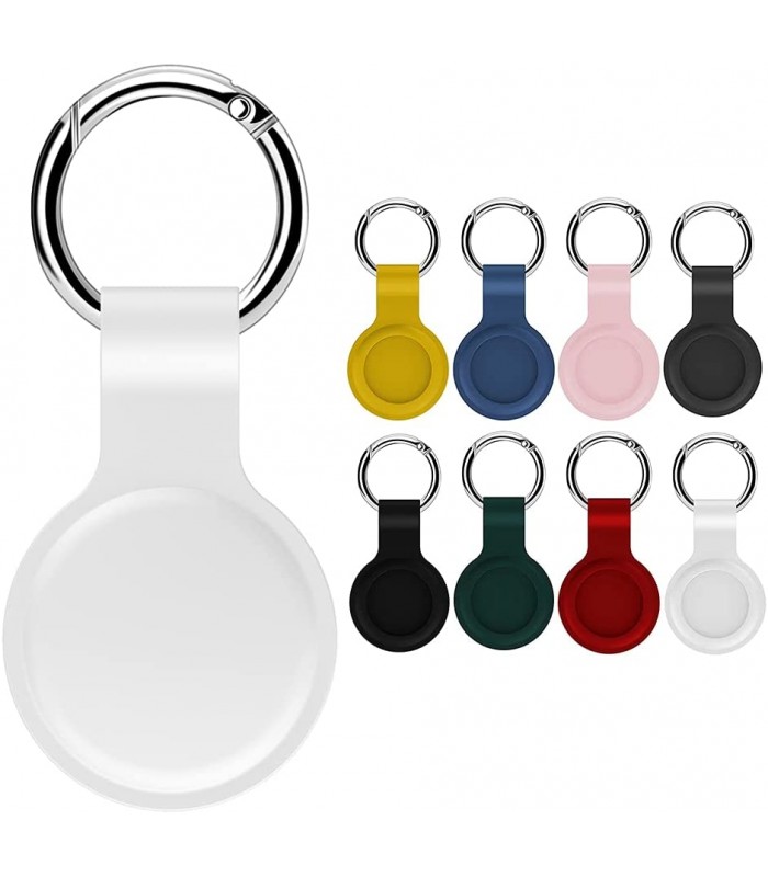 جاسوئیچی سیلیکونی اپل مدل AirTag Silicone Loop رنگ سفید