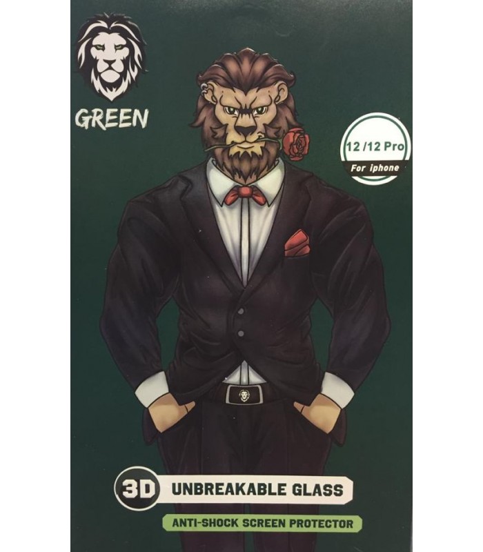 گلس شفاف نشکن گرین مدل 3D Unbreakable Glass مناسب برای گوشی 12/12Pro